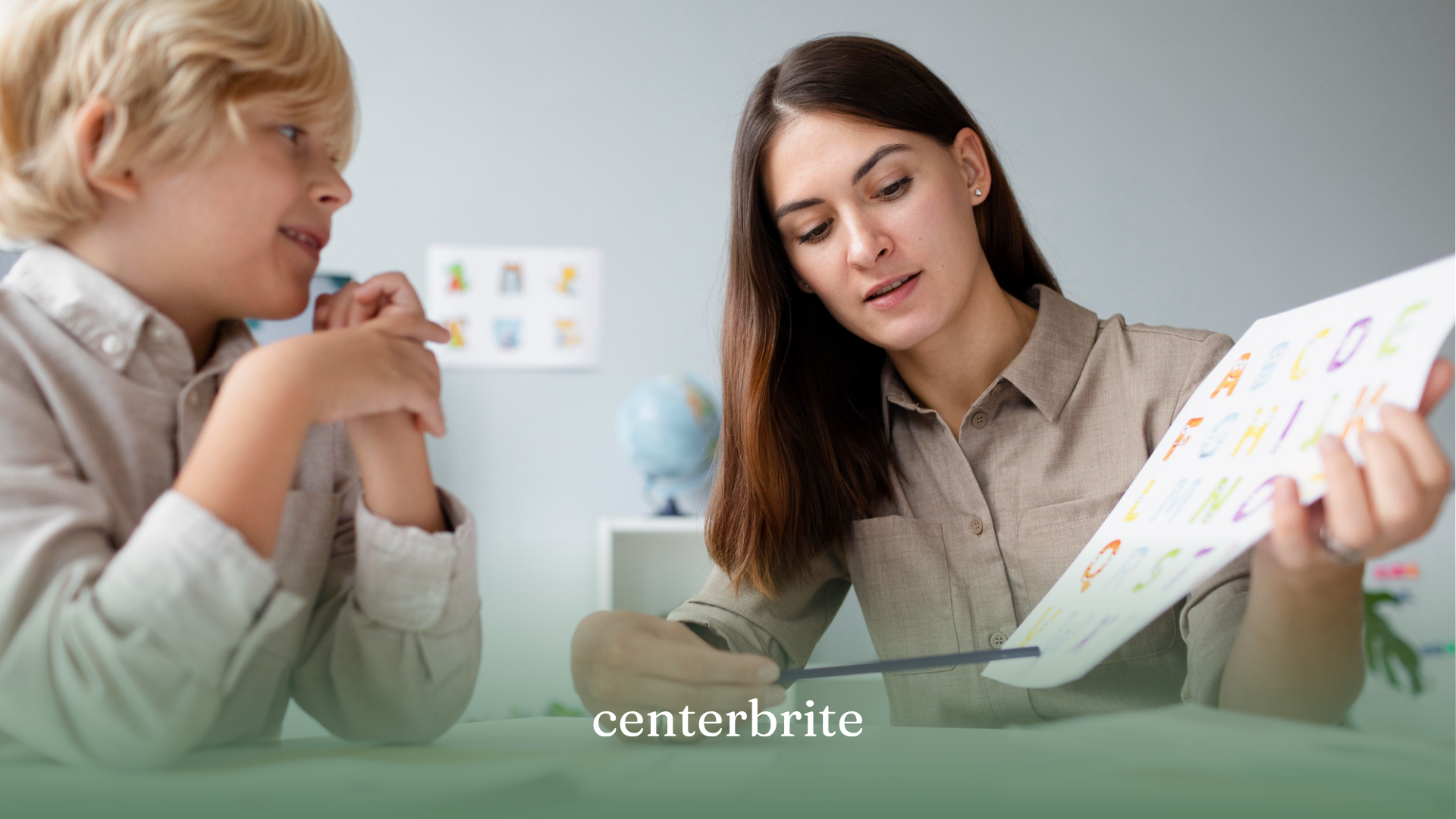 A kid and a BCBA during ABA assessment